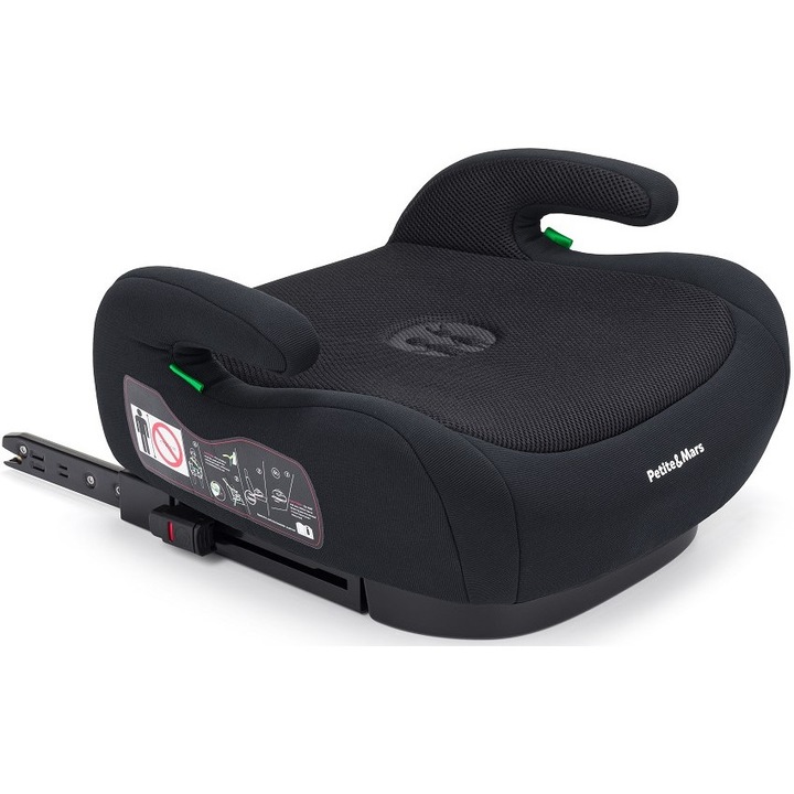 Scaun auto copii Petite&Mars Optimus Pro i-Size, 22x37x44cm, 3,5kg, sistem ISOFIX, husa lavabila