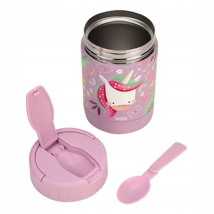 Termos pentru copii SASSI 350ml, unicorni, multicolor