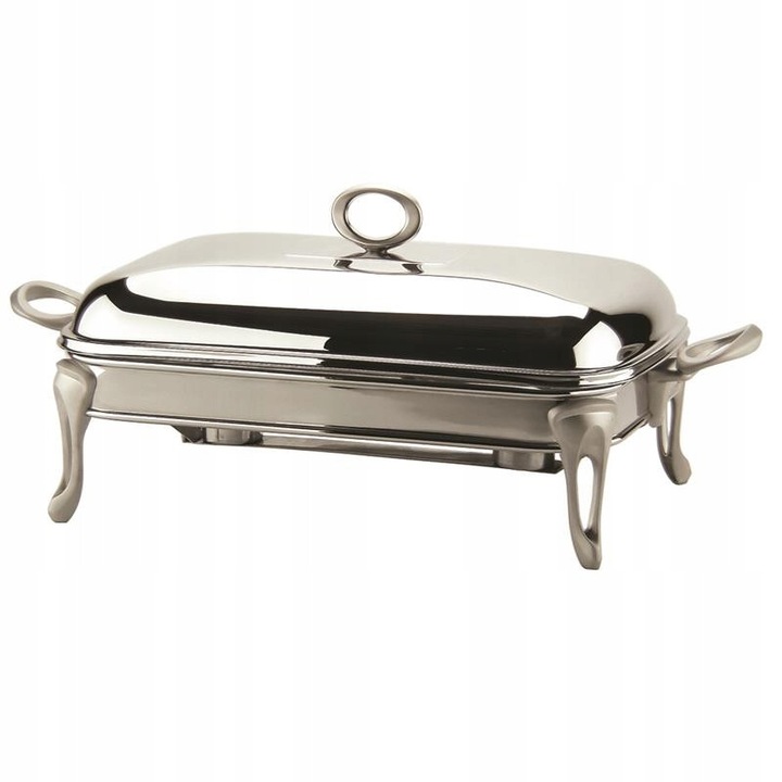 Incalzitor dreptungihular, Regent Ovation 3 l, inox, 39x24x5cm, cu izolatie termica dubla