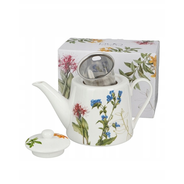 Teáskanna infúzorral Duo, New Bone China, 900ml