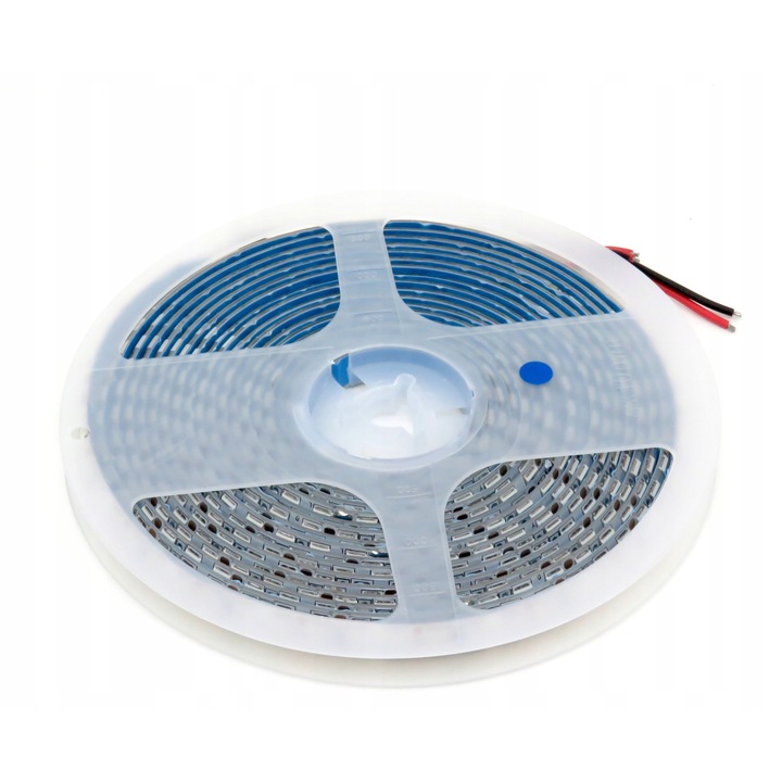 Banda LED waterproof 5050, 5m, 120 LED/m, albastra, 12V