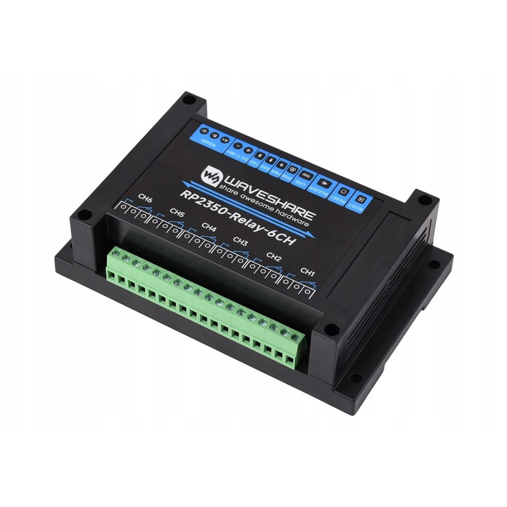 Модул RP2350-Relay-6CH с 6 релета, WaveShare, 31790