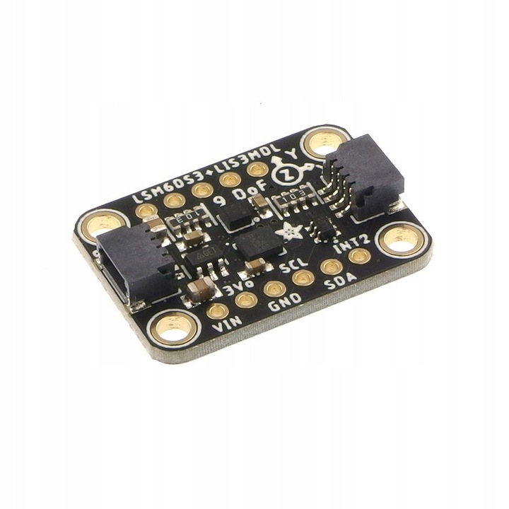 Модул IMU 9 DoF Adafruit STEMMA QT LSM6DS3TR-C + LIS3MDL, 25.6x17.8x4.6mm, комплект