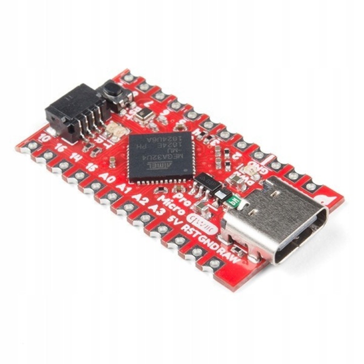 Модул Qwiic Pro Micro, Sparkfun, ATmega32U4, USB тип C, 12x5см