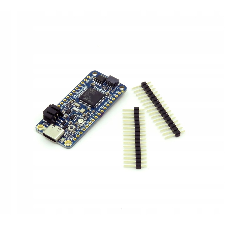 Модул Feather STM32F405 Express, Adafruit, 168 MHz, 1 MB Flash, 52x23x10mm, комплект с 2 златни 16-пинови конектора