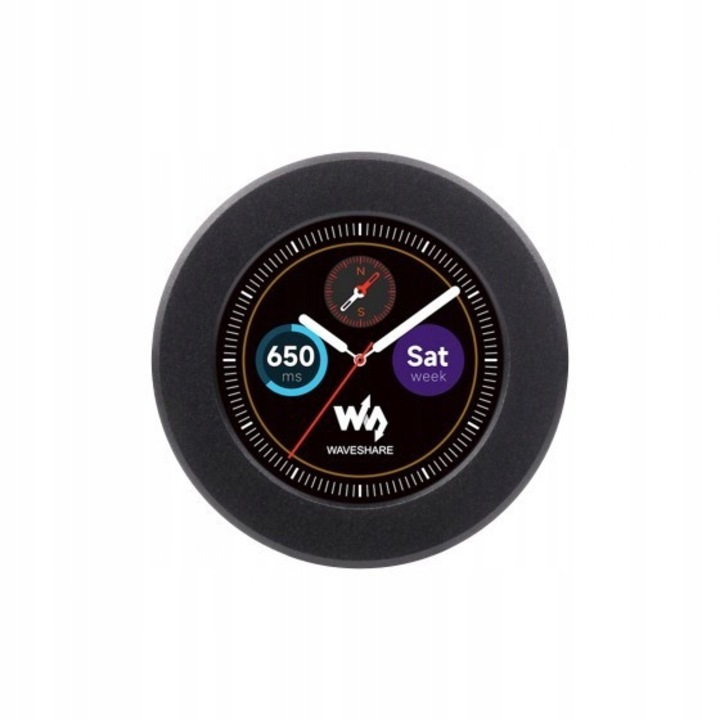 Модул WaveShare RP2040 с LCD IPS екран 1,28", 2MB външна памет, 48x12,5мм