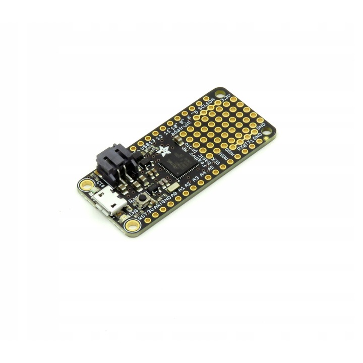 Модул микроконтролер Adafruit Feather M0 Basic Proto, ATSAMD21G18, 256 kB Flash, 32 kB RAM, 51x23x8мм