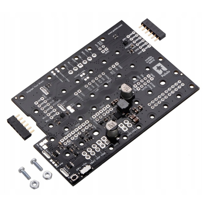 Modul alimentare cu controler motoare pentru sasiu Romi Chassis, Pololu, 2 canale, 5A, 3,3V/5V