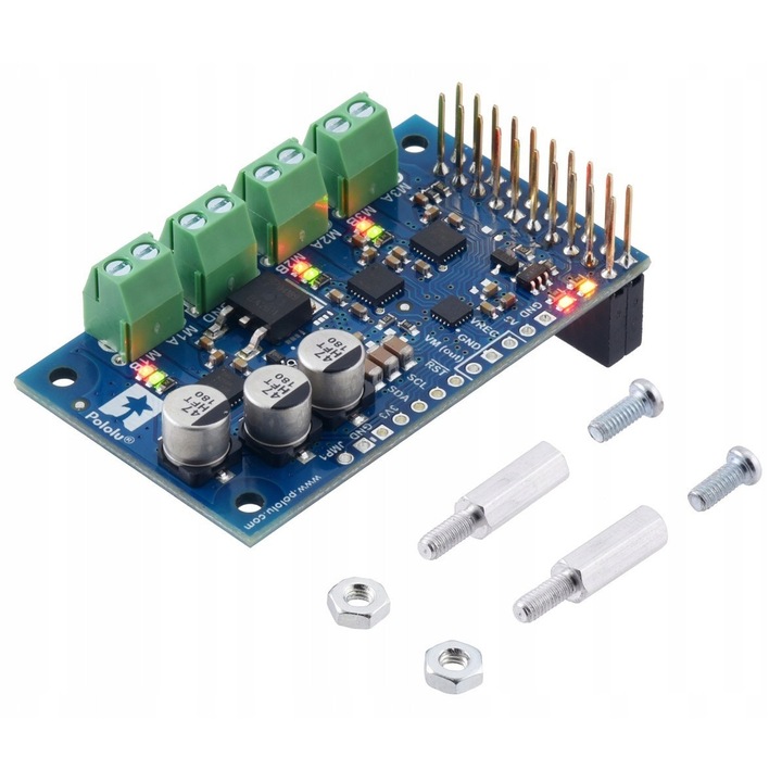 Controler de motor Triplu Motoron M3H256, 3 canale, I2C, 4,5-48V, 2A