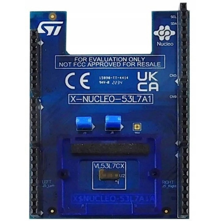 Modul extindere STMicroelectronics X-NUCLEO-53L7A1 cu senzor de distanta VL53L7CX, 350cm, compatibil cu STM32 Nucleo