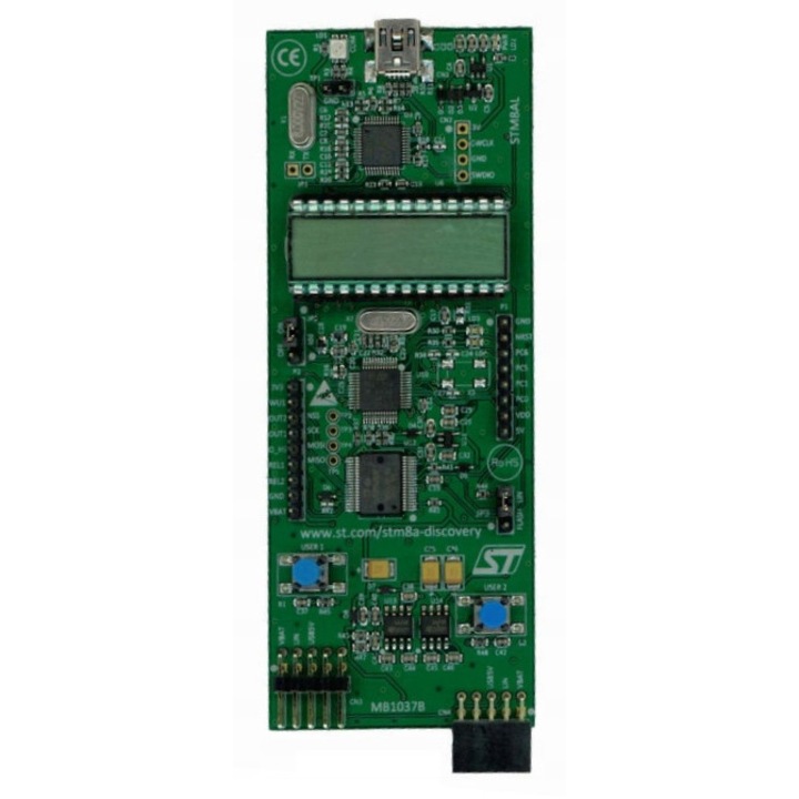 Комплект платки за оценка STM8A-DISCOVERY, STMicroelectronics, STM8AF5288 и STM8AL3L68, комуникация CAN и LIN, 5V и 3.3V