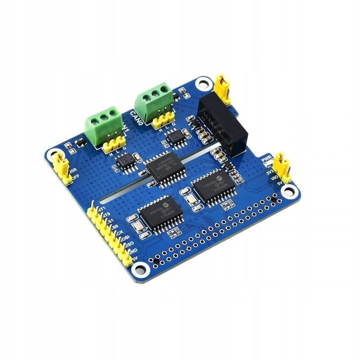Разширение на CAN шина, споделяне на вълни, изолирано, 2 канала, за Raspberry Pi, син