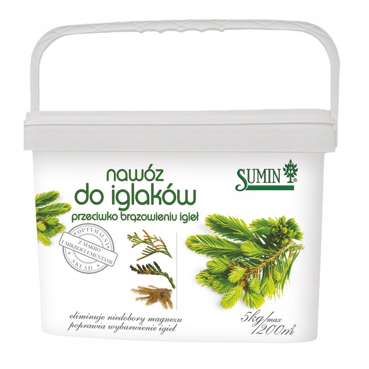 Ingrasamant pentru conifere, Sumin, 5kg, contine azot, potasiu, magneziu, multicolor