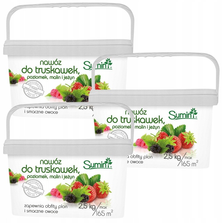 Ingrasamant Sumin pentru capsuni, set 3 bucati, 2,5kg, multicolor
