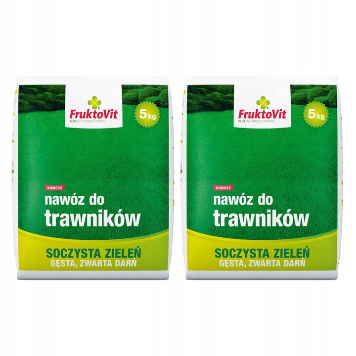 Комплект 2 x Navod Fruktovit Plus 5 кг за зелени площи, 13% азот, 5,2% фосфор, 5,2% калий