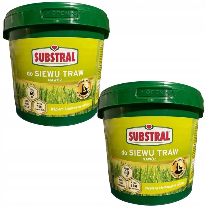 Ingrasamant pentru semanat iarba Substral 10kg, set 2 bucati, eficient, prietenos cu animalele