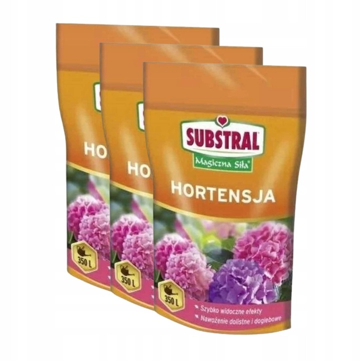 Ingrasamant Substral Magiczna Sila pentru Hortensii, set 3 bucati, 350g, eficient, usor solubil