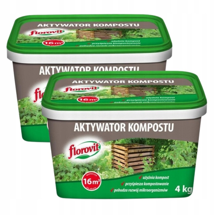 Activator compost Florovit, 4kg, set 2 bucati, granulat