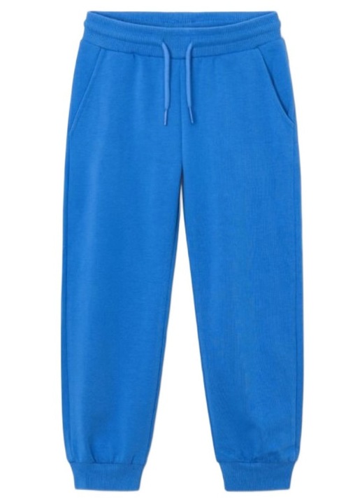 Mayoral, Pantaloni de trening cu model uni si snur de ajustare, Albastru royal