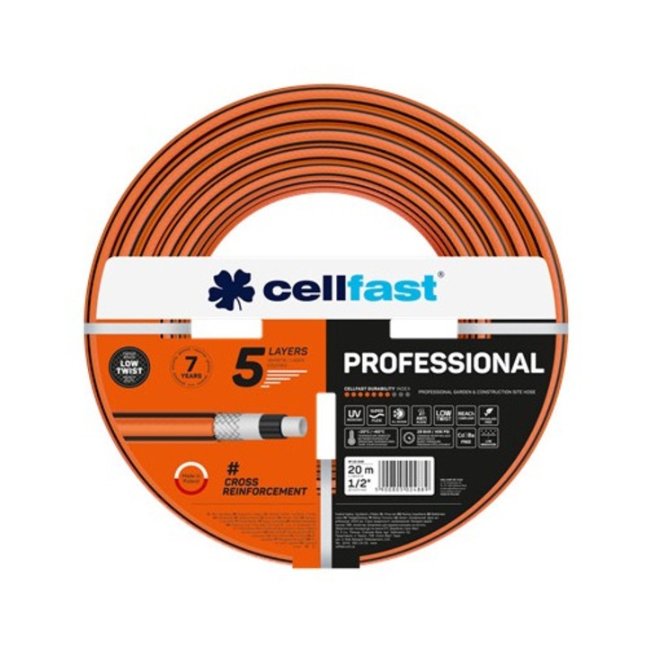Kerti tömlő, Cellfast, Waz ogrodowy PROFESSIONAL, 1/2", 20m