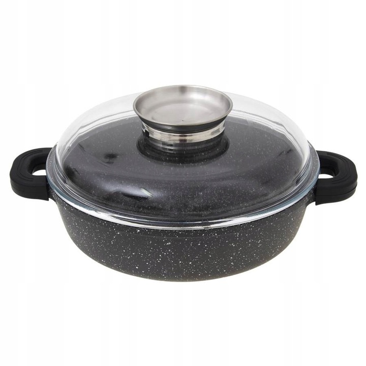 Tigaie rotunda 24cm, Odelo, aluminiu, inox, negru