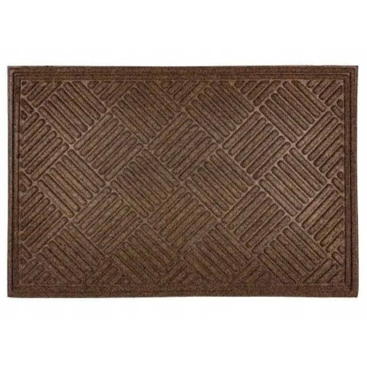 Входна изтривалка Crosshat Кафяв 60x90 cm Vimar