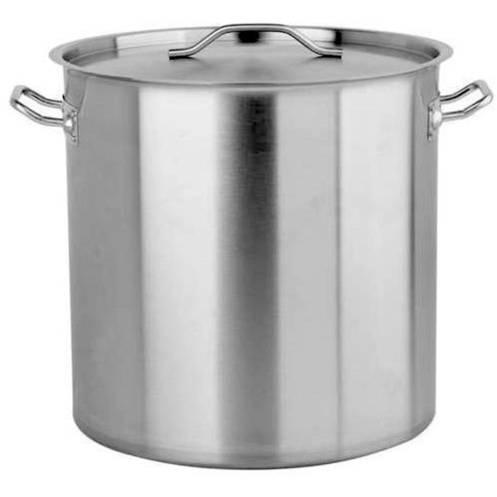 Oala gastronomica Garpol, set cu capac, 36 L, 36 cm, inox, argintie