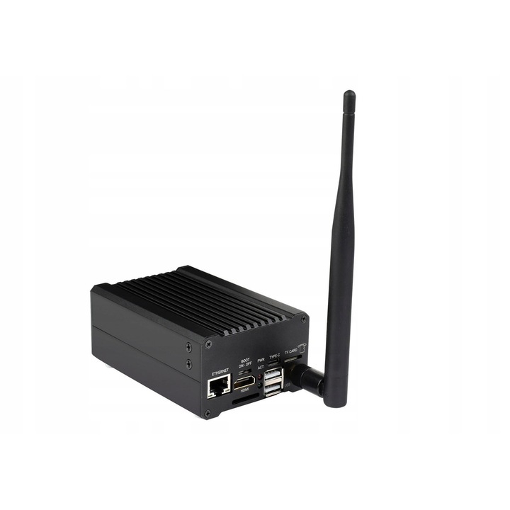 Set CM4-NAS-Double-Deck, WaveShare, server NAS, 2 porturi USB 2.0, Gigabit Ethernet, 112,7x75,5x46,8mm