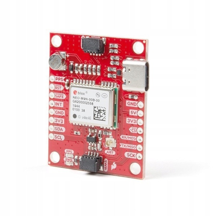 GPS модул Sparkfun NEO-M9N, 92 канала, точност 1,5 м, интерфейс U.FL