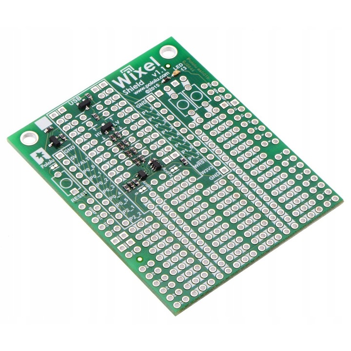 Шилд Wixel за Arduino, Pololu, v1.1, комплект с конектори и бутон за ресет