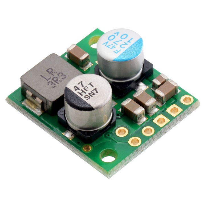 Модул конвертор Step-Down 6V D36V28F6, Pololu, 2-4A, 17,8x20,3x8,8mm, комплект със златни конектори