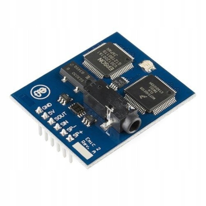 Модул синтезатор текст-говор Sparkfun Emic 2, 9 гласа, 31,7x38,1x9,4мм