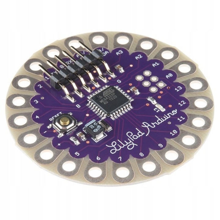 Основна платка LilyPad Arduino 328, Sparkfun, 50 мм, 34 пина, 2-5V