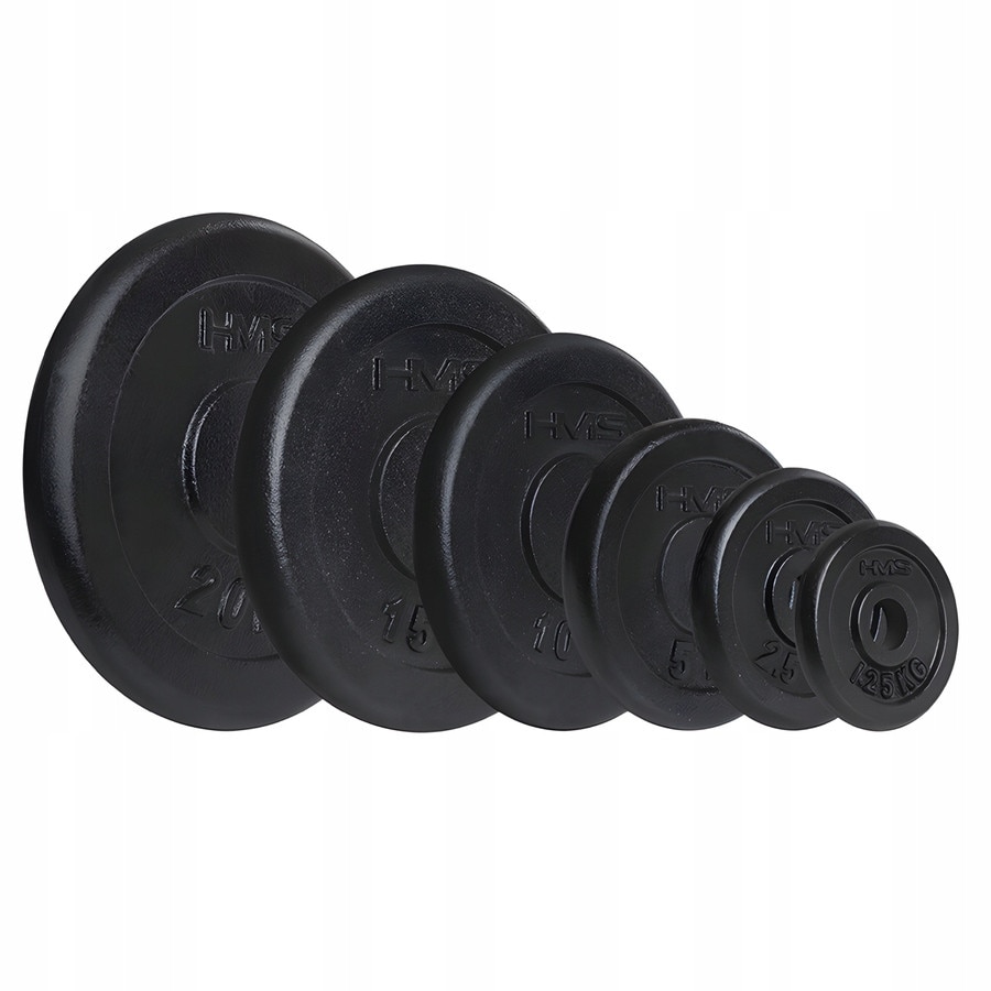 Set greutati discuri 4x5 kg, HMS, pentru antrenament de forta - eMAG.ro