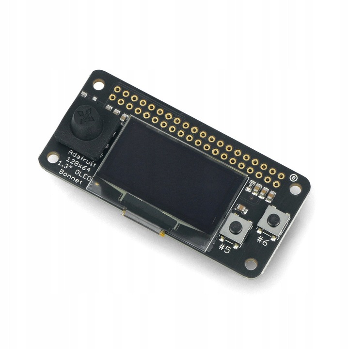 Модул OLED 1,3" Adafruit 128x64, I2C интерфейс, джойстик, 40 пина, 65,3x30,7x15,5мм