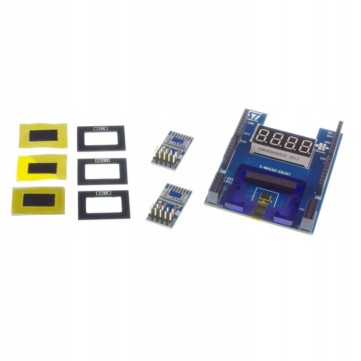 Shield cu senzori laser de distanta X-NUCLEO-53L0A1 cu senzori laser VL53L0X, display LED, set cu 3 distante, compatibil cu Nucleo STM32 si Arduino UNO R3