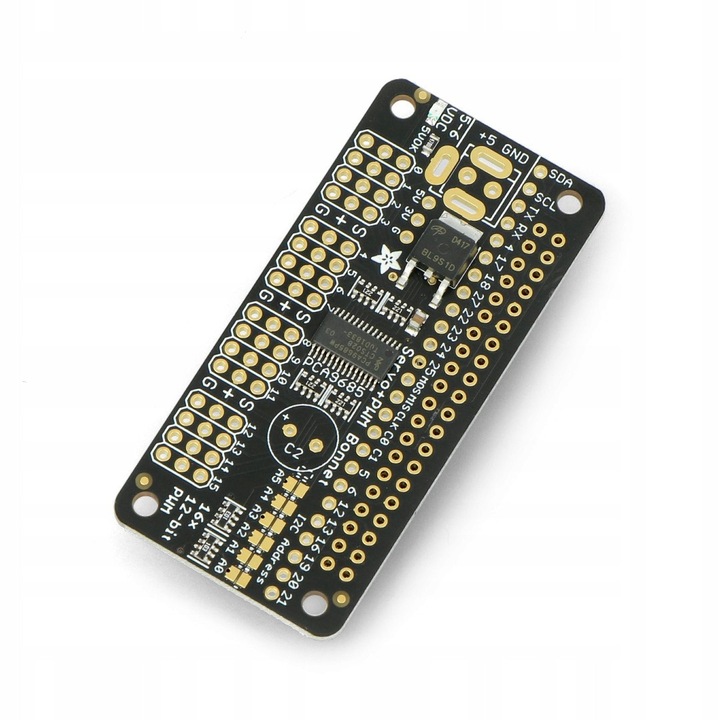 Модул 16 канала PWM/Серво за Raspberry Pi, Adafruit, 65x30,4x8mm, захранване 5V-6V