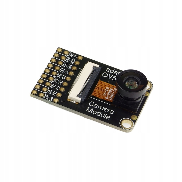 Модул камера OV5640 Adafruit, 5 MP, обектив 160°, 35,7x23x17,5 мм, комплект с 2 конектора goldpin