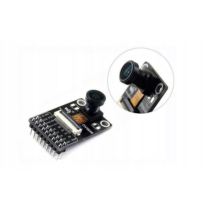 Модул камера WaveShare OV5640 5MP, 170° FOV, 35,7x23,9mm