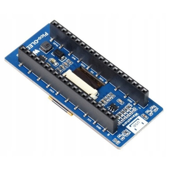 Модул OLED 2.23", WaveShare, 128x32 px, интерфейс SPI/I2C