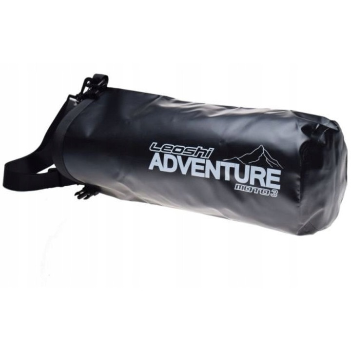 Torba bagaj moto Leoshi, 10L, waterproof, 46x31cm, neagra
