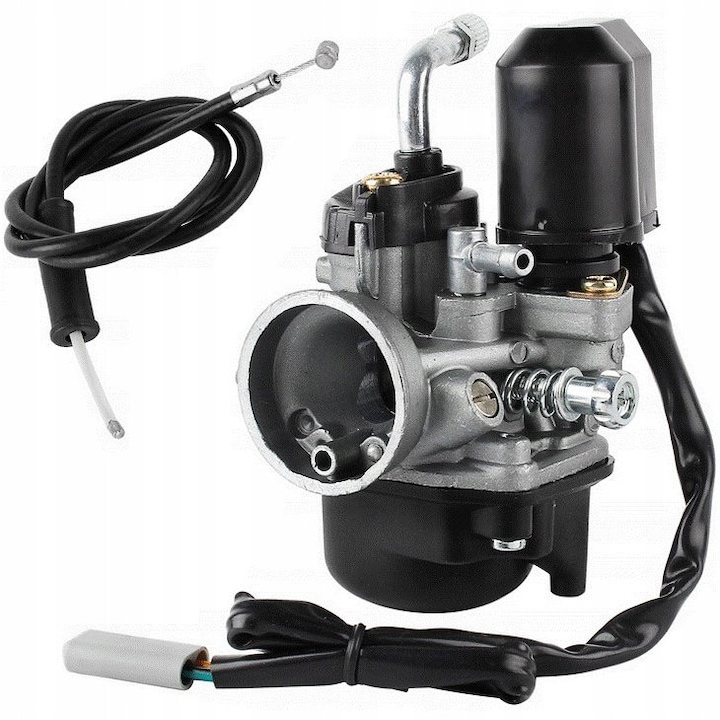 Power Force karburátor 2T 50cc robogókhoz, automata, 115x75mm, szett kábellel