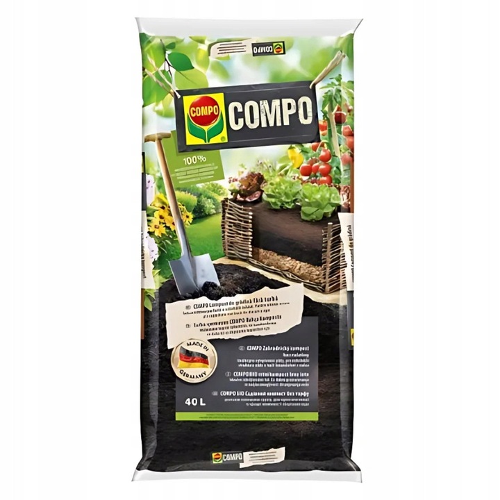 Compost ecologic Compo 40L pentru imbunatatirea solului, ingrasamant natural, 42 bucati/set