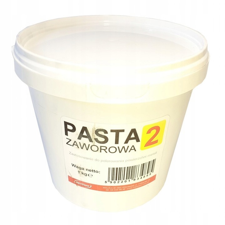 Pasta Zaworowa "2" Malwa, 1kg, granulatie groasa, pentru slefuirea metalelor