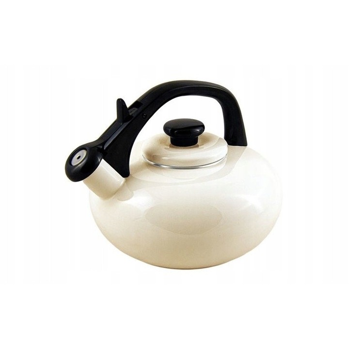 Zománcozott Forchetto Luna bogrács, krémszínű, 2,5L 18x21cm