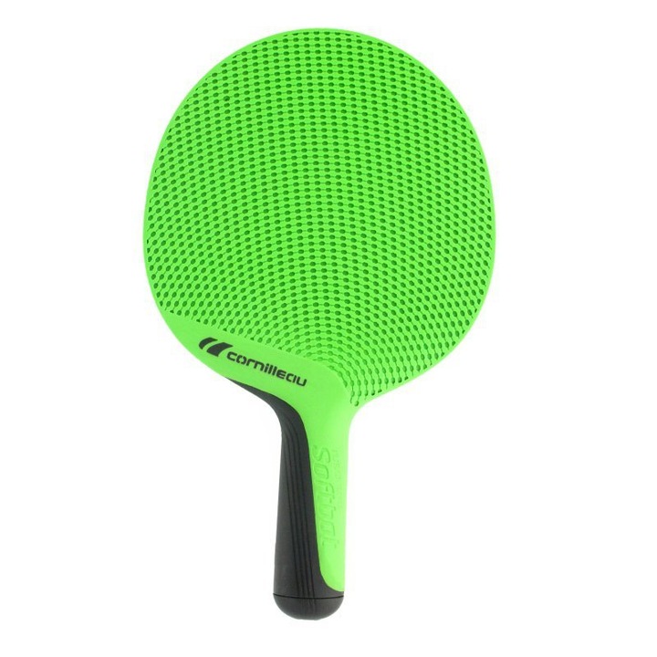 Set tenis de masa Cornilleau, 4 rachete Softbat, 6 mingi P-ball Evolution, protectie pentru masa, ecologic, exterior