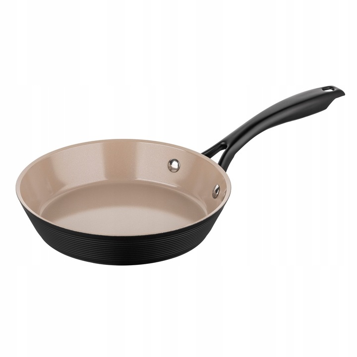 Tigaie aluminiu Carina Black, Florina, 20 cm, ceramica rezistenta la zgarieturi, pentru toate tipurile de plite