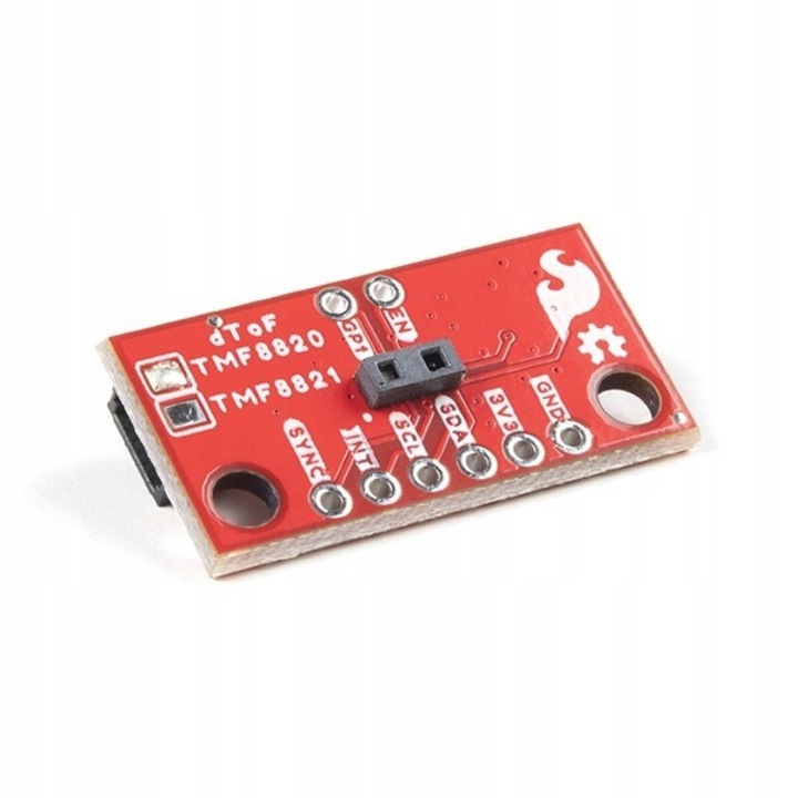 Senzor ToF Sparkfun TMF8820, 5m, 1,27x2,54mm, 2x GPIO