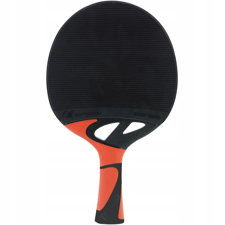 Paleta tenis de masa Tacteo 50, Cornilleau, negru-portocalie, 7x7x7+