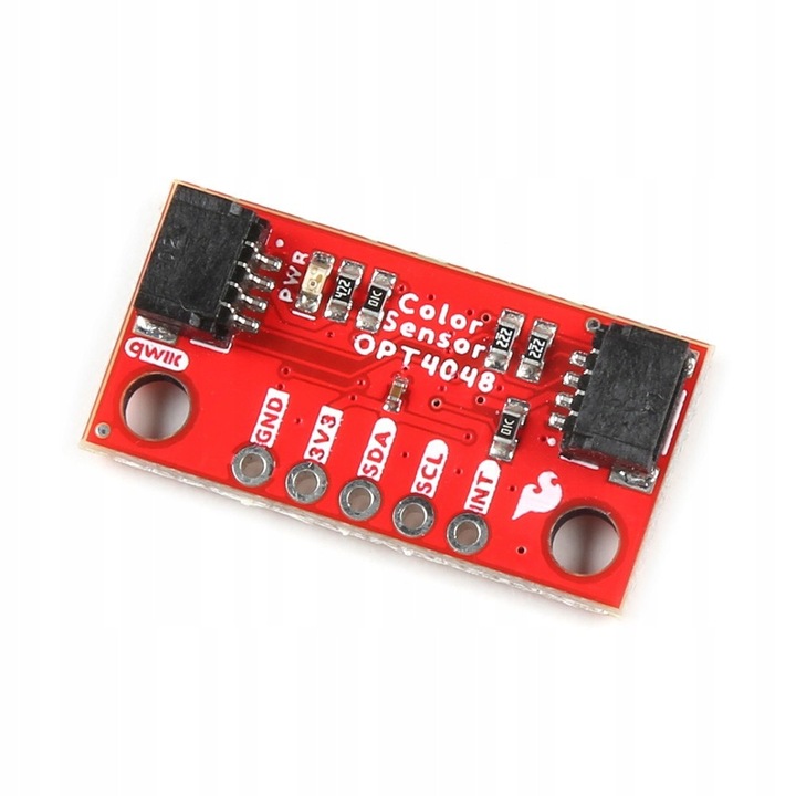 Qwiic Mini тристимулен цветен сензор, SparkFun, 4 канала, 25,4x12,7 мм
